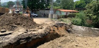 Colapsó la troncal 2 en el sector La Negra en el estado Guárico