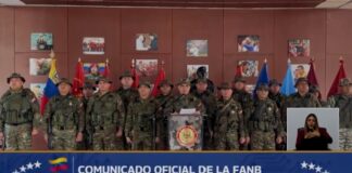 FANB exige la liberación de Maduro y Flores
