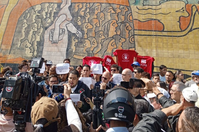 Manifestación de estudiantes universitarios