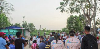 Vecinos de una comunidad de waraos celebraron su aniversario orando por un mejor futuro