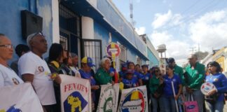 Gremios educativos de Ciudad Bolívar marcharon hasta la Inspectoría del Trabajo