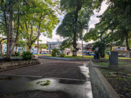 Fuertes vientos y lluvias recuerdan los peligros de estar en la plaza Bolívar de Tucupita