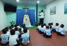 Santísimo Sacramento del Altar visitó colegio católico en San Juan de los Morros