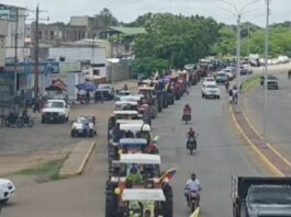Productores de Calabozo protestan en rechazo al arroz importado