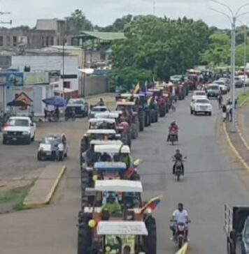 Productores de Calabozo protestan en rechazo al arroz importado
