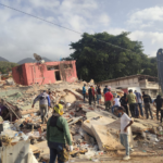 Zona de desastre en La Guaira