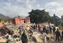 Zona de desastre en La Guaira