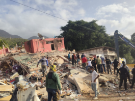 Zona de desastre en La Guaira