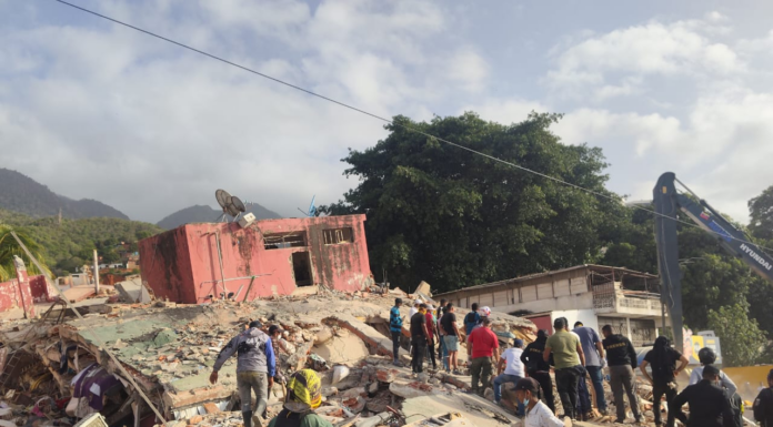 Zona de desastre en La Guaira