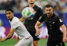 Iran y Nueva Zelanda empatan en un partidazo