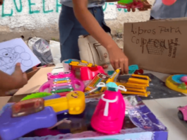 Ucistas recolectan materiales escolares para niños afectados por el doblete sísmico en Morón Ucistas recolectan materiales escolares para niños afectados por el doble terremoto en Morón