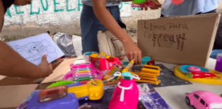 Ucistas recolectan materiales escolares para niños afectados por el doblete sísmico en Morón Ucistas recolectan materiales escolares para niños afectados por el doble terremoto en Morón