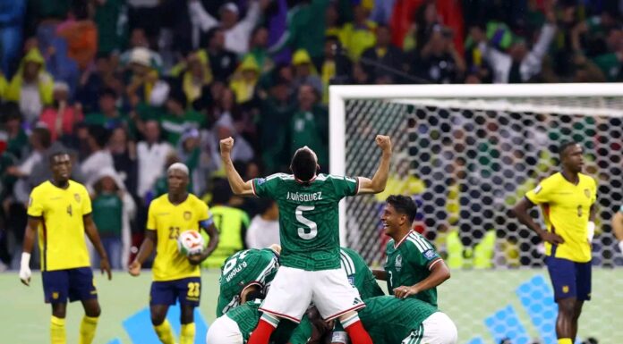 México pasa a octavos de final del Mundial dejando fuera a Ecuador