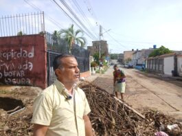 Aguacero en San Juan de los Morros colapsó drenaje de aguas residuales