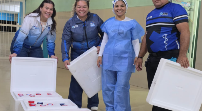 Madres monagenses donan más de 30 mil mililitros de leche materna para niños damnificados
