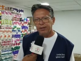 Más de 150 voluntarios atienden el centro de acopio de Cáritas en Falcón