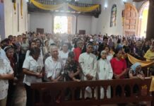 Devotos de la Virgen del Carmen en Mérida se congregaron para orar por las víctimas del terremoto