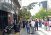 Trabajadores de edificios en la parroquia Altagracia, Caracas