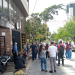 Trabajadores de edificios en la parroquia Altagracia, Caracas