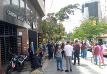 Trabajadores de edificios en la parroquia Altagracia, Caracas