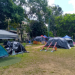 Centro de acopio de Coche necesita más insumos para los damnificados Campamento en Coche, Caracas