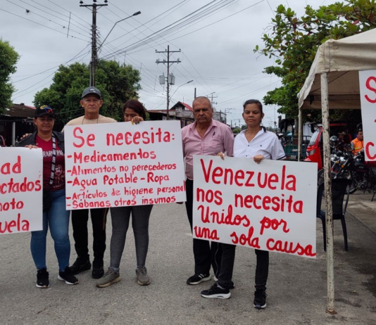 Solidaridad apureña a prueba de terremotos Solidaridad de Apure